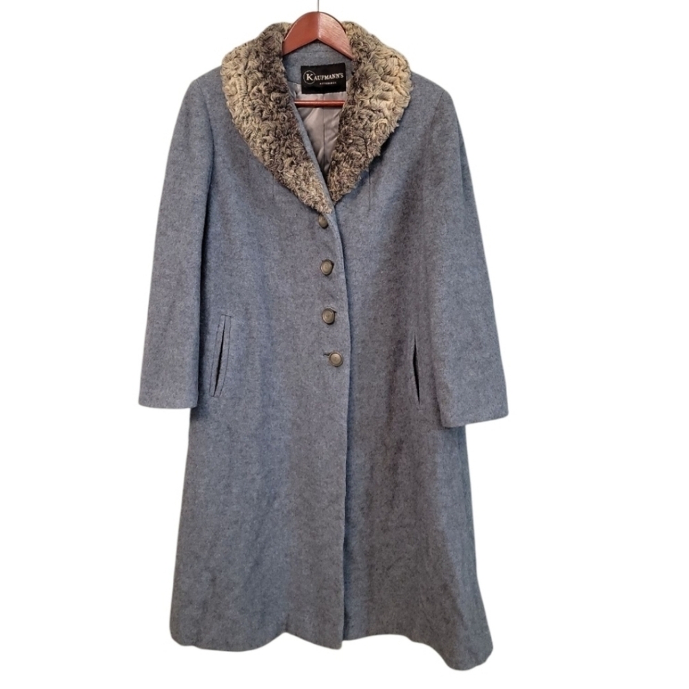 Vintage 1950s Kaufmanns Pittsburgh Shagmoor Peacoat Womens Size LG